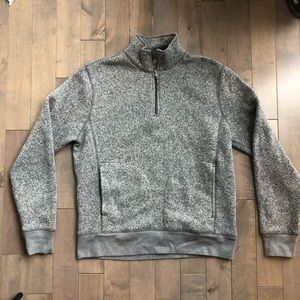 J Crew Fleece Grey Pullover Size M